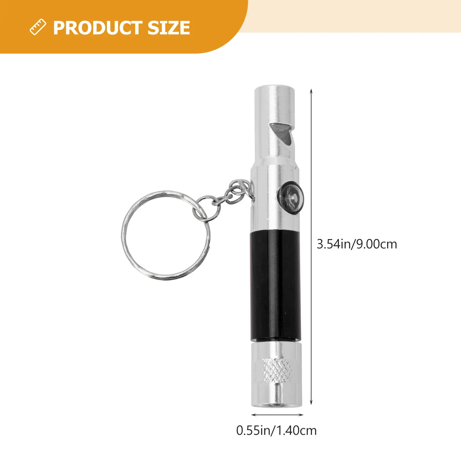2Pcs Emergency Survival Whistles Compass Multifunctional Flashlight Hiking Whistle Keychain Outdoor Safety Tool view 5