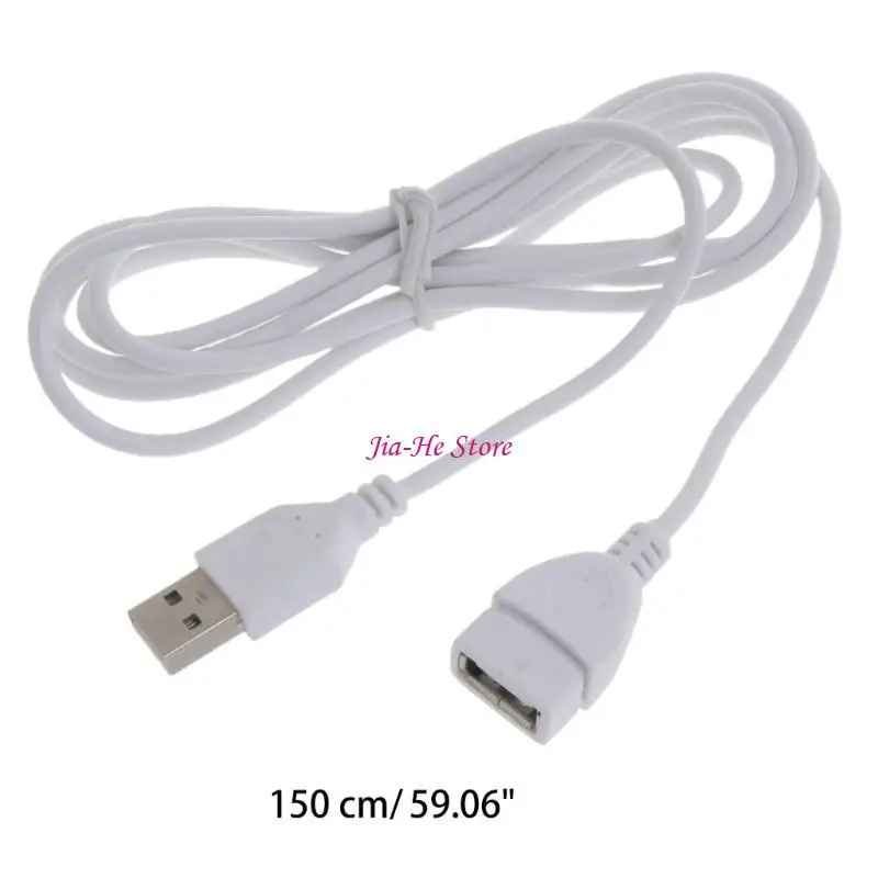 1.5M USB Cable Extension Charging Cable Charging Cable for USB Fan USB LED Lamp 83CF