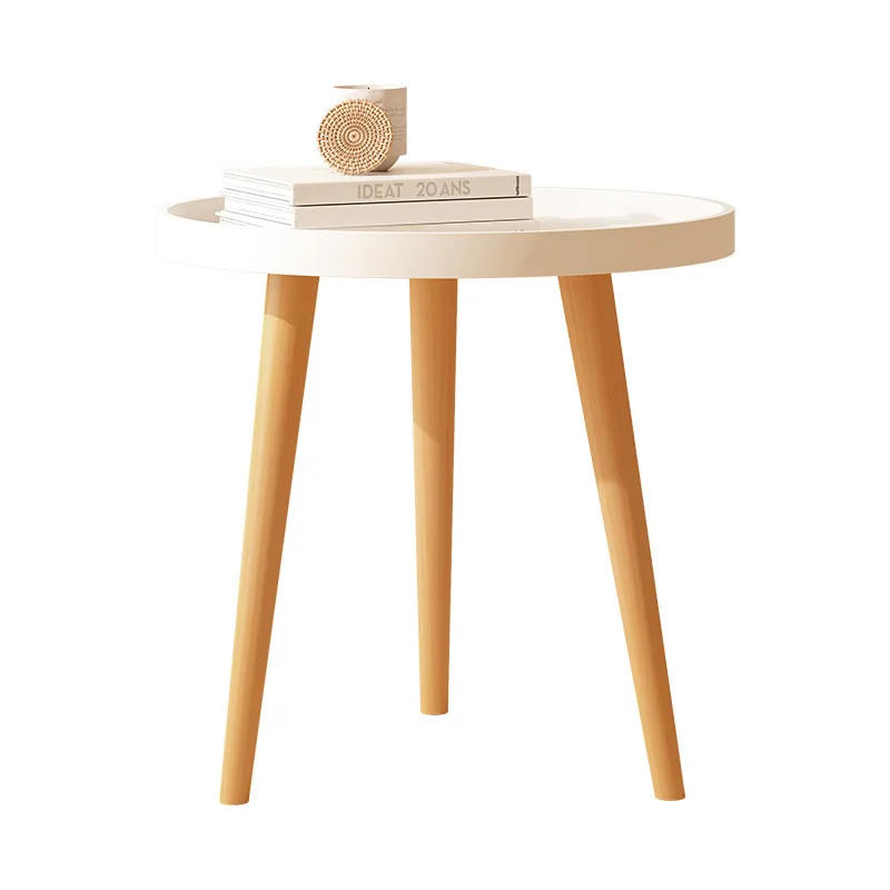 

Solid Wood Leg Side Table with Modern Nordic Design for Living Room Dining Small Bedroom or Apartment Coffee Tables