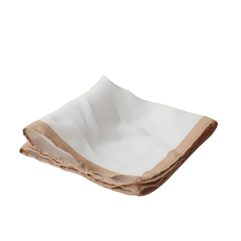 

Headwear Korean Men's Suit Pocket Square Polyester Vintage Business Suit Hanky Color Edge White Chest Towel Handkercher Boys