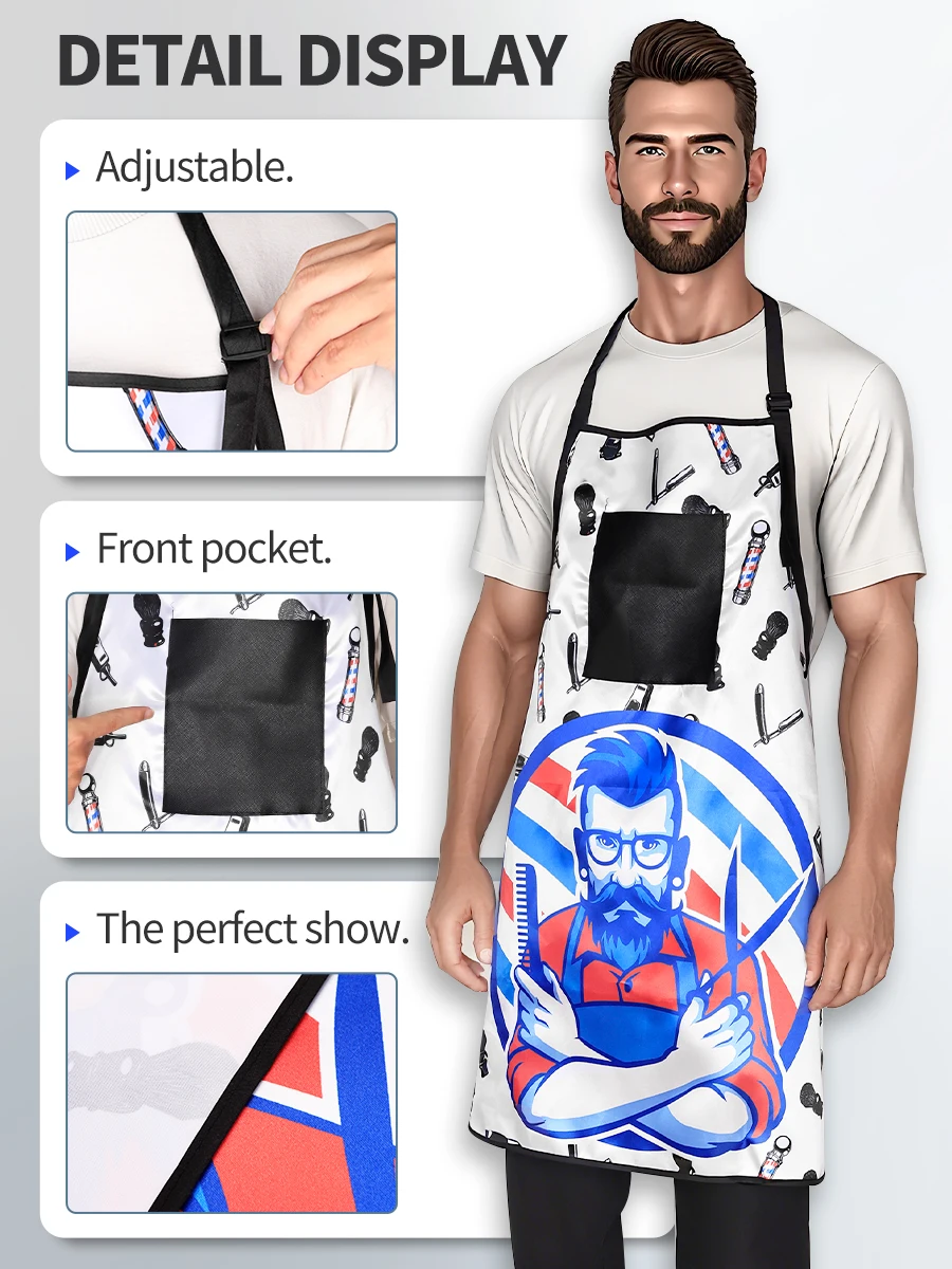 Barbershop Hairdressing Apron Waterproof Hairdresser Gown Barber Haircut Cloth Antistatic Hairstyling Capes Tool