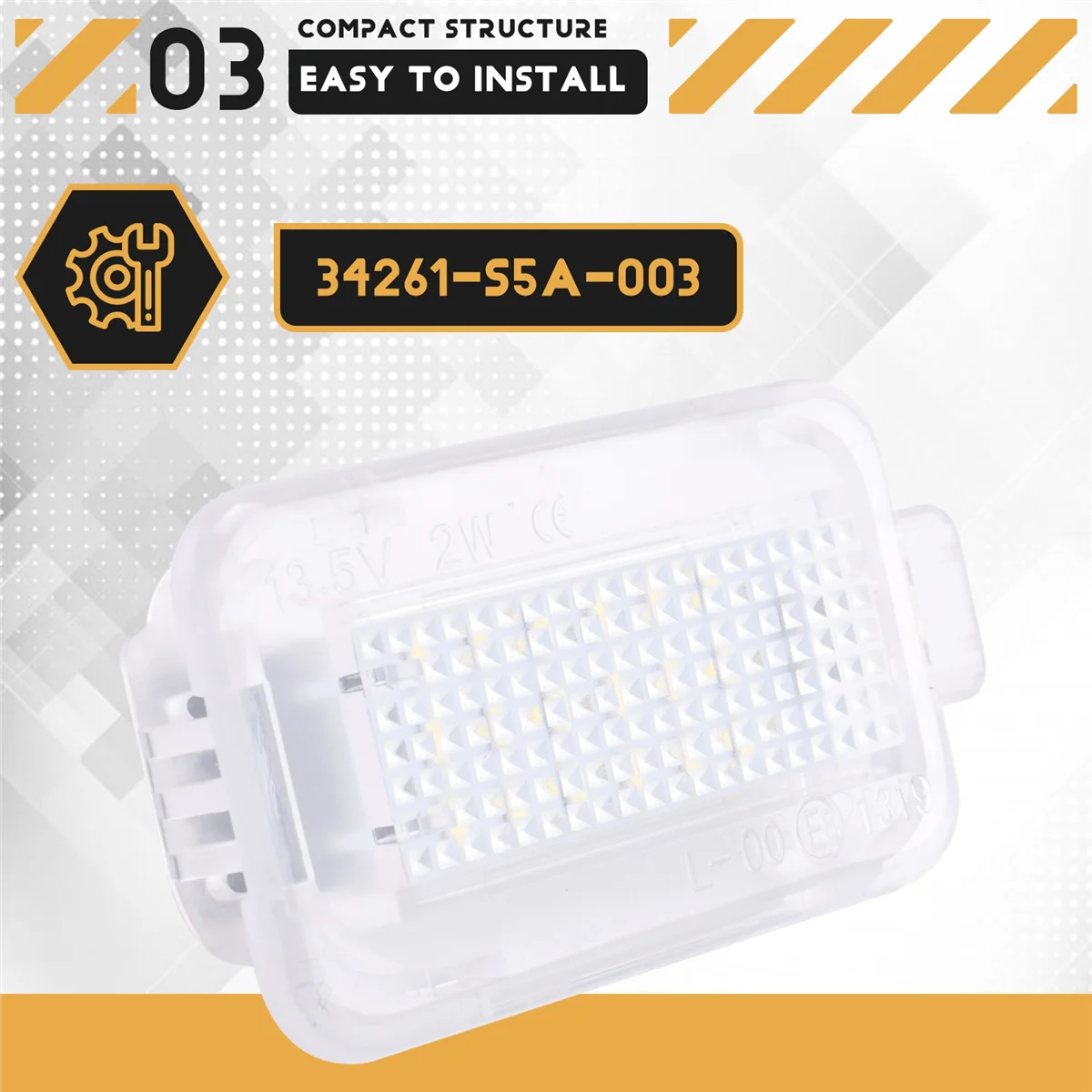FER-p18-SMD LED الأمتعة جذع مقصورة ضوء منطقة البضائع ضوء المجاملة مصباح الباب لهوندا أكورد سيفيك صالح أكورا ILX