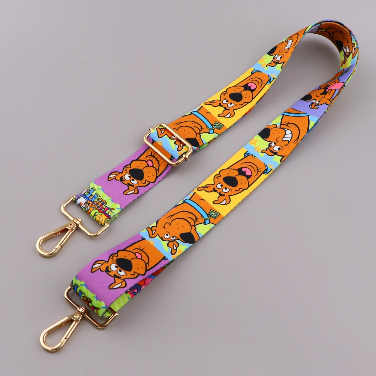 Cute Cartoon Dog Pattern Shoulder Bag Strap Adjustable Wide Belts Replacement Fit For Handbag Crossbody Gold Buckle Accessories