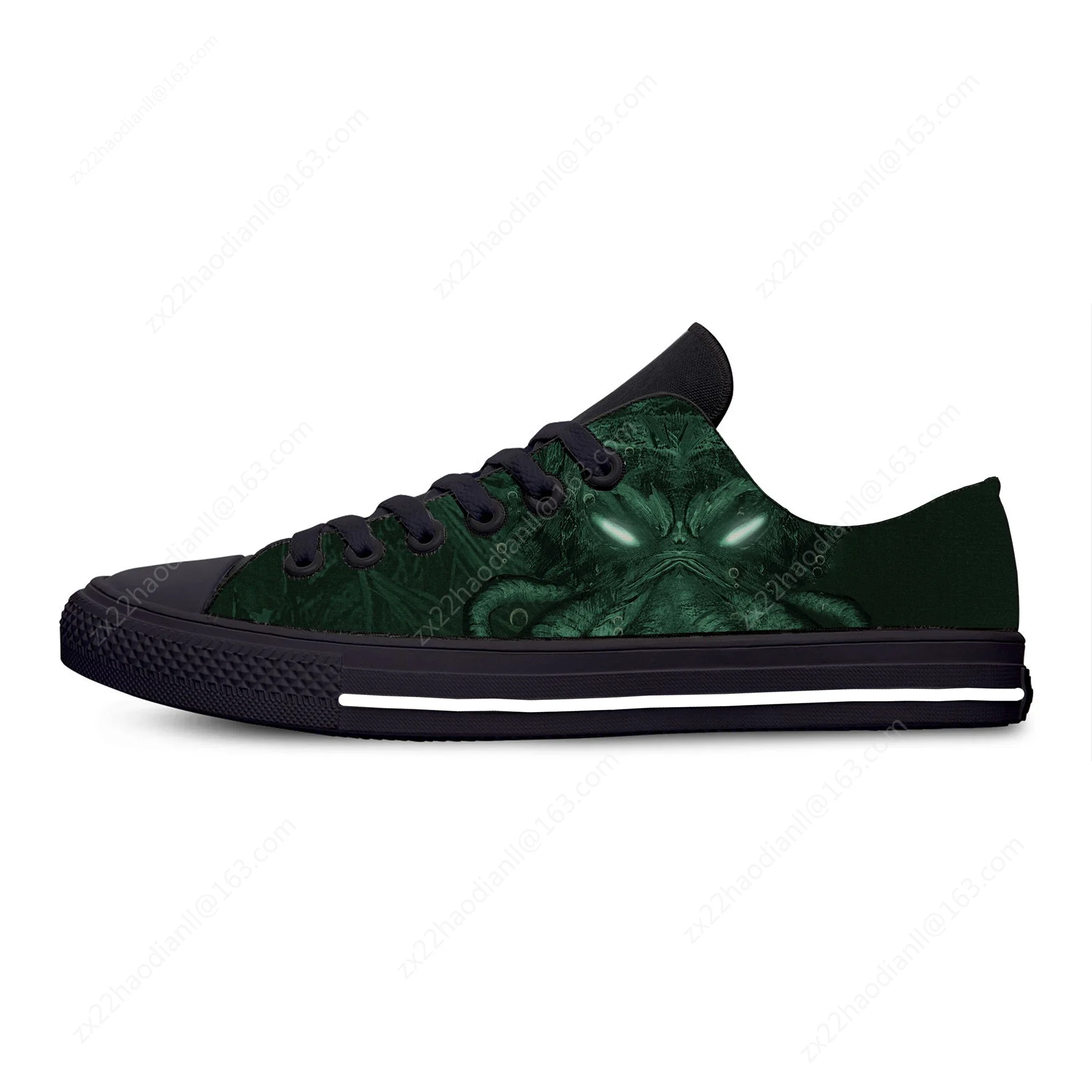 Cthulhu Octopus Tentacles Fiction Game Lovecraft Casual Cloth Shoes Low Top Lightweight Breathable 3D Print Men Women Sneakers
