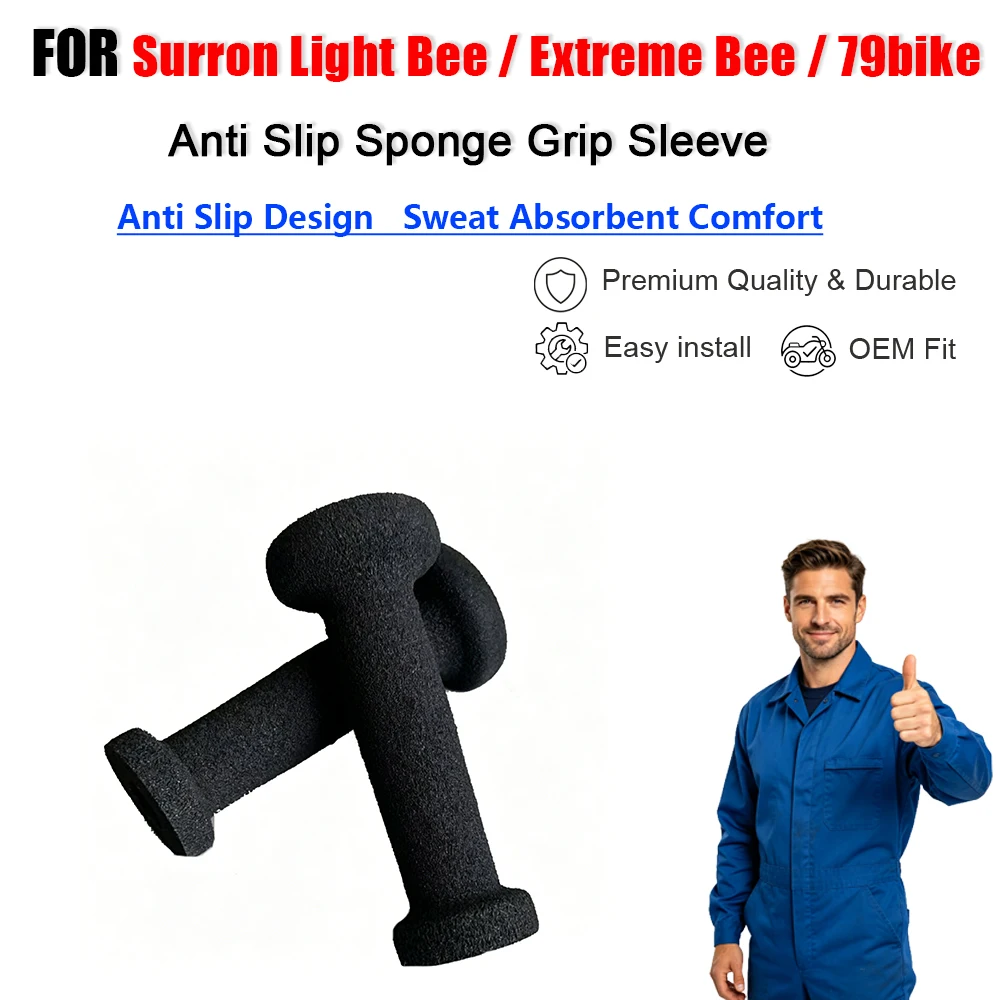 

Anti Slip Sponge Grip Handlebar Sleeve for Surron Light Bee Extreme Bee ADV 79bike Electric Dirt Bike