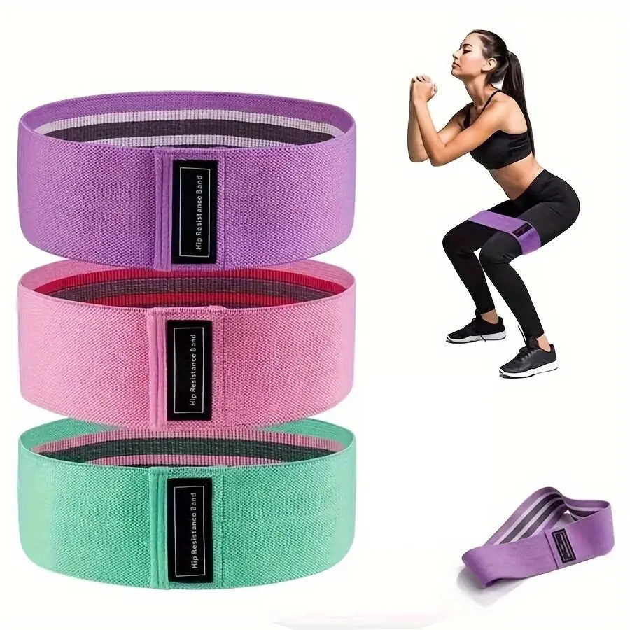 1PC 7cm Elastic Yoga Shaping Stretch Training Band Squat Resistance Band Butt Circle Portable Sports Fitness Body Tension Band