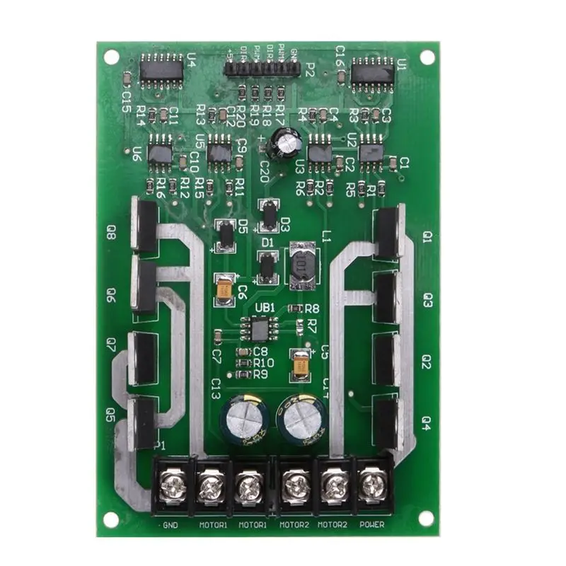 

ABBG-High-Power DC Motor Drive Board Dual-Channel Drive Module Withbrake Function Forvarious DC Motor Control Circuits