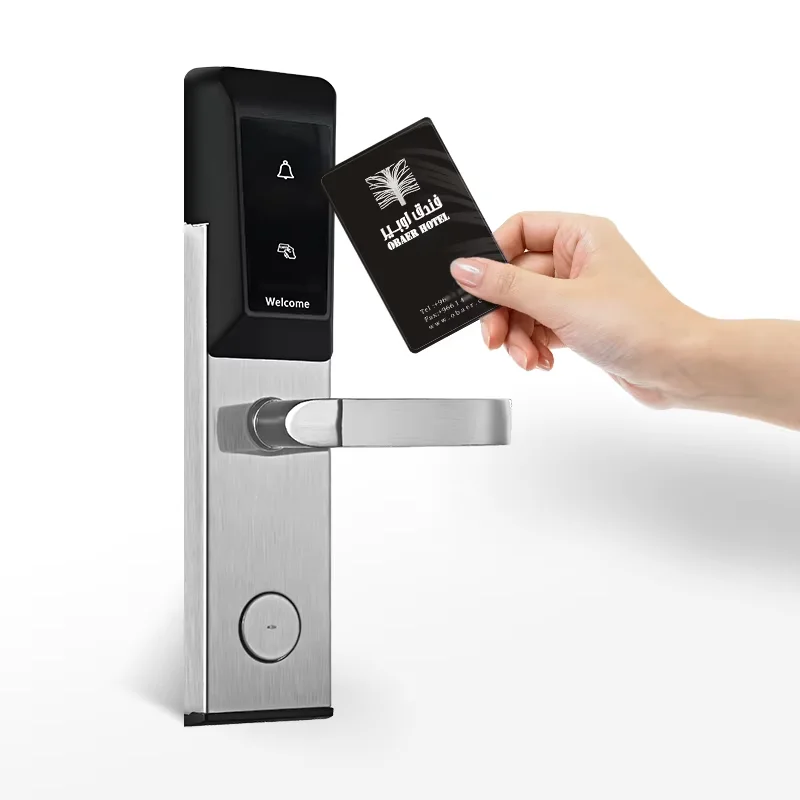 Hotel Intelligent Card Swipe Door Lock with Wifi RFID Network Factory Direct for Apartment Rental Rooms