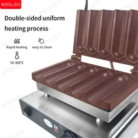 XEOLEO Electric 5PCS Mexico Chicken Rolls Maker 3000W Chicken Rolls Rolling Machine Non-Stick Grasping Pancake Maker 3
