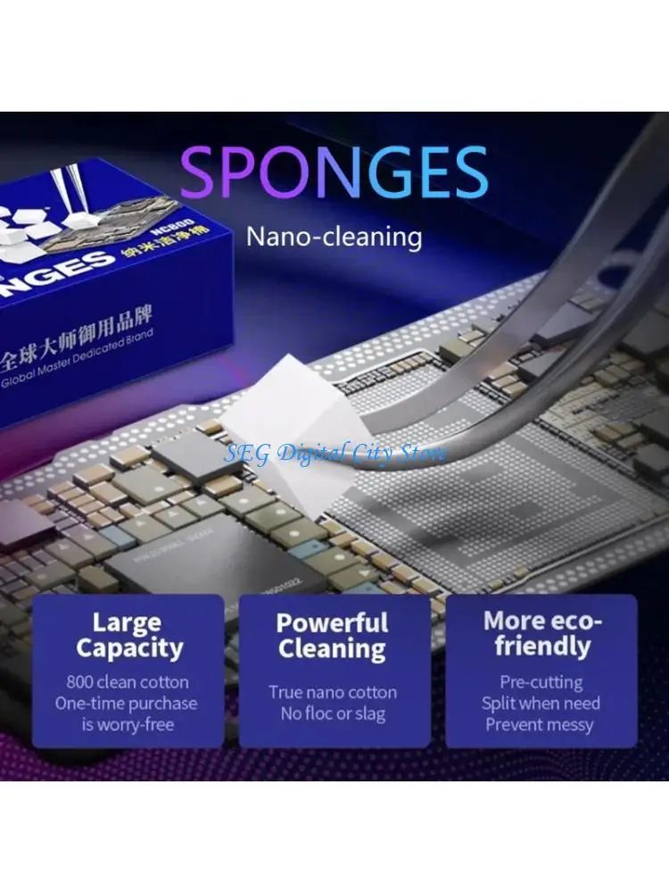 

U75B Cleaning Sponge Electronic Maintenance Tool for Camera Headphones