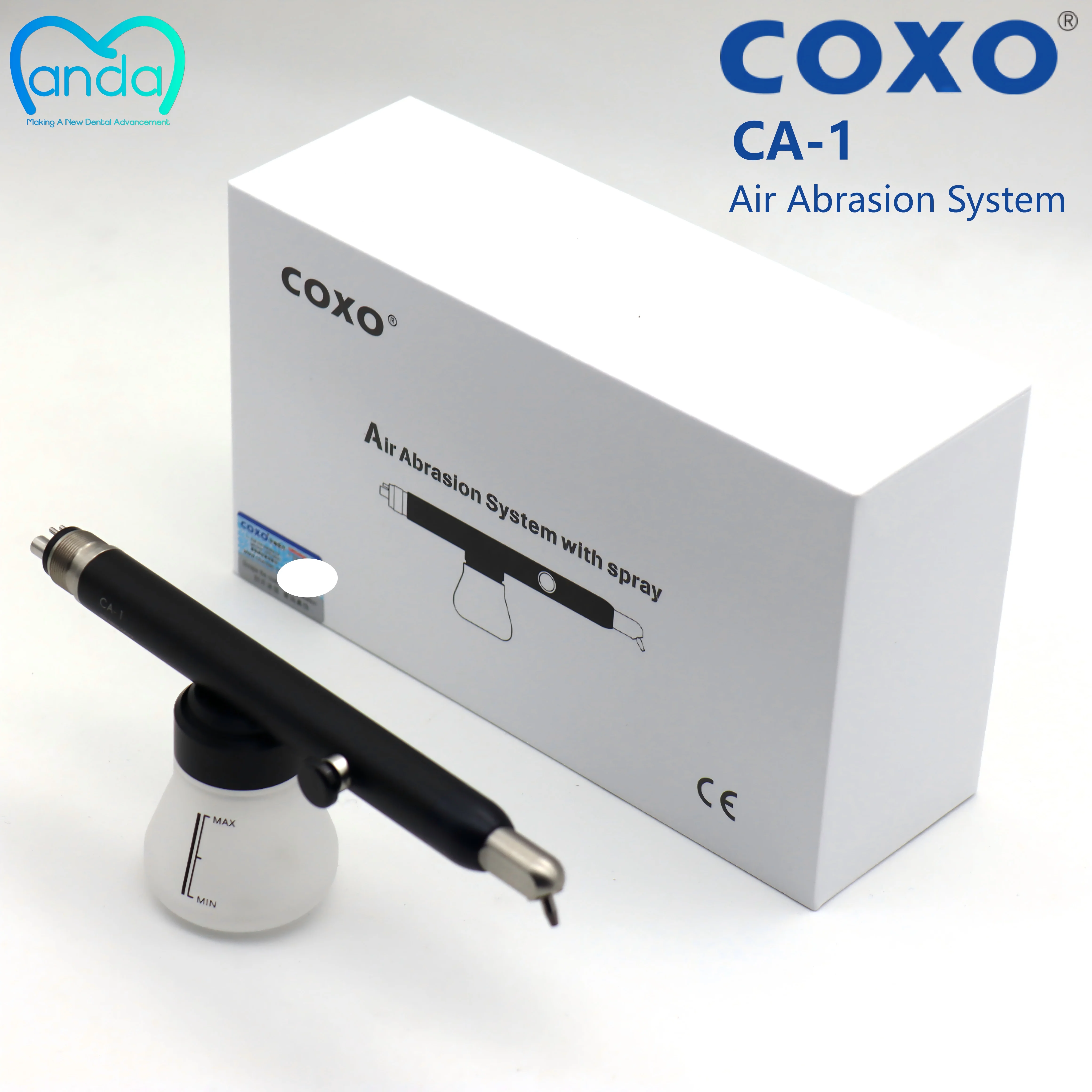 COXO Dental Air Abrasion Unit with Water Spray Aluminum Oxide Sandblasting Machine CA-1