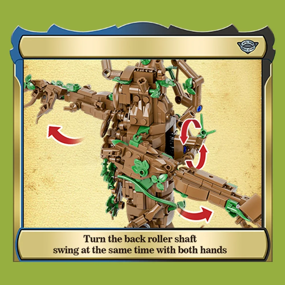 مجموعة مكعبات بناء Creative Forest Guardian MOC مجموعة نماذج تجميع فنية هدية للأطفال هدايا عيد الميلاد وعيد الميلاد والهالوين #3