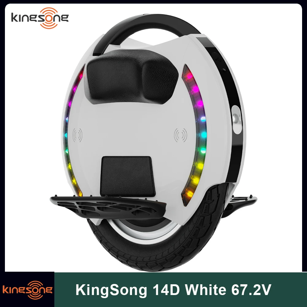 بطارية KingSong 14D 67.2V 420Wh الرسمية 800W سرعة المحرك 30 كم/ساعة خفيفة الوزن 14.5 كجم KingSong 14D دراجة أحادية كهربائية