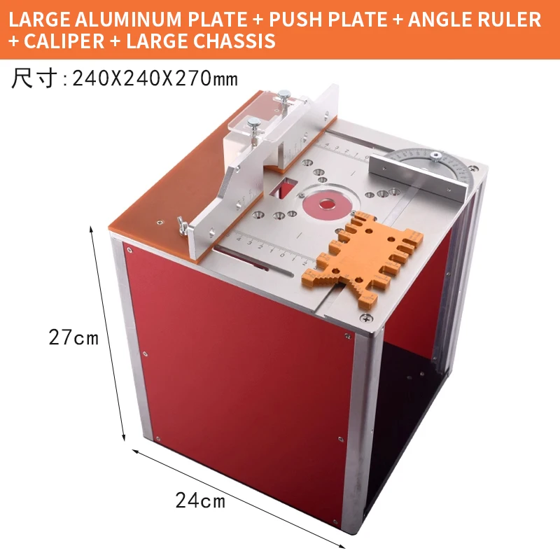 Meja Kerja Kayu Multifungsi dengan Router Listrik, Meja Lipat, Meja Angkat, Mesin Pemotong Chamfer, Mesin Pemotong, dan Meja Slotting