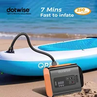 DOTWISE-bomba de Camping al aire libre de alto flujo, 22PSI, para colchón de aire, paleta de Kayak, bomba de aire eléctrica portátil inalámbrica para exteriores