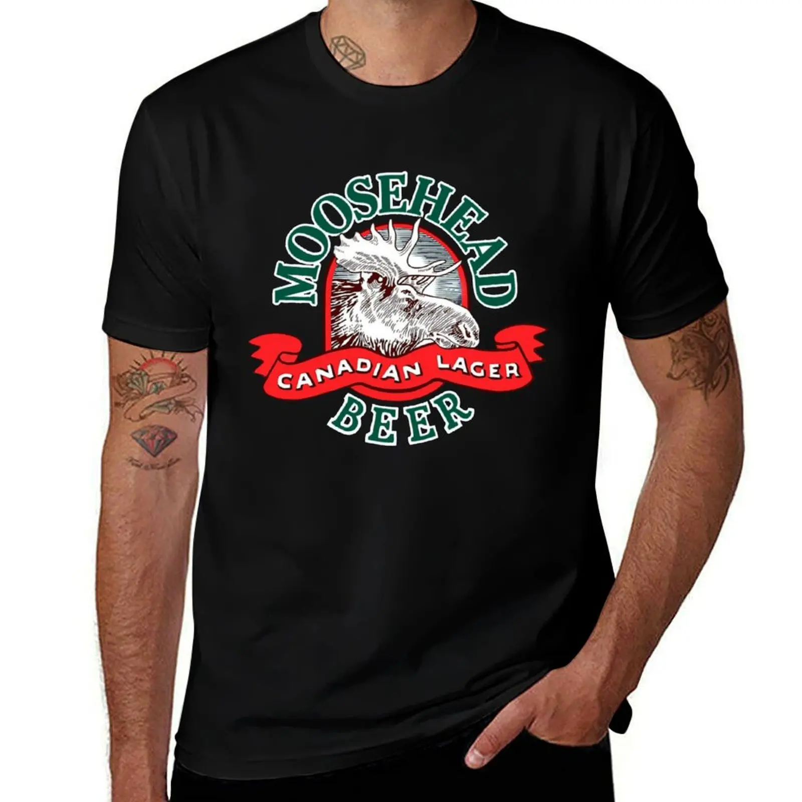 Moosehead-Beer Mens Cool canadian lager T-Shirt UV Protection Outdoor Tee Shirt T-Shirt