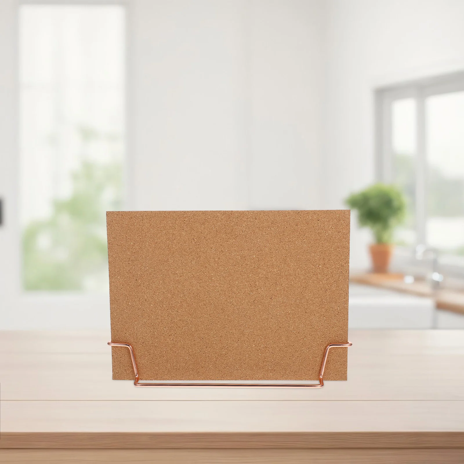 

1 set 1 Set Desktop Cork Board For Office Multifunctional Memo Message Photo Display With Push Pins Clips Sturdy Small