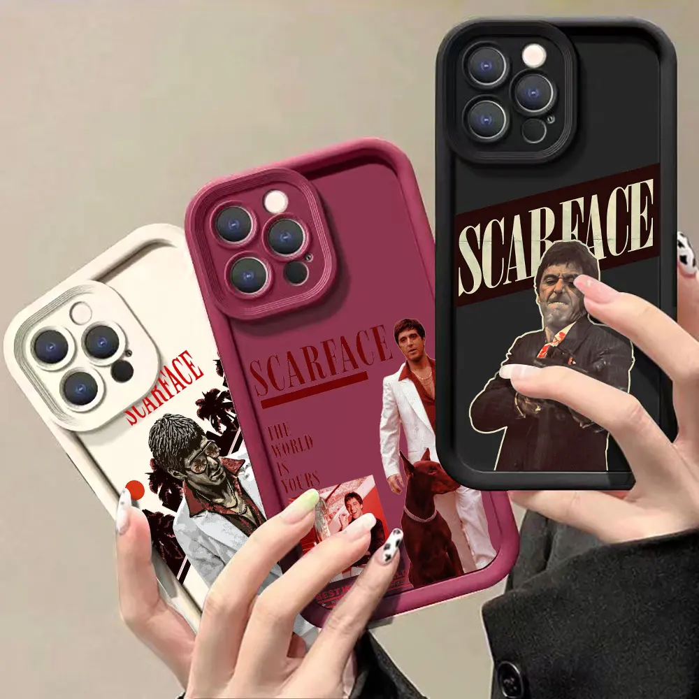 

Scarface 1983 film Al Pacino movie Phone Case For Samsung Galaxy S24 S25 S20 S21 S22 S23 Plus Fe Note 20 S24 Ultra Liquid Cover