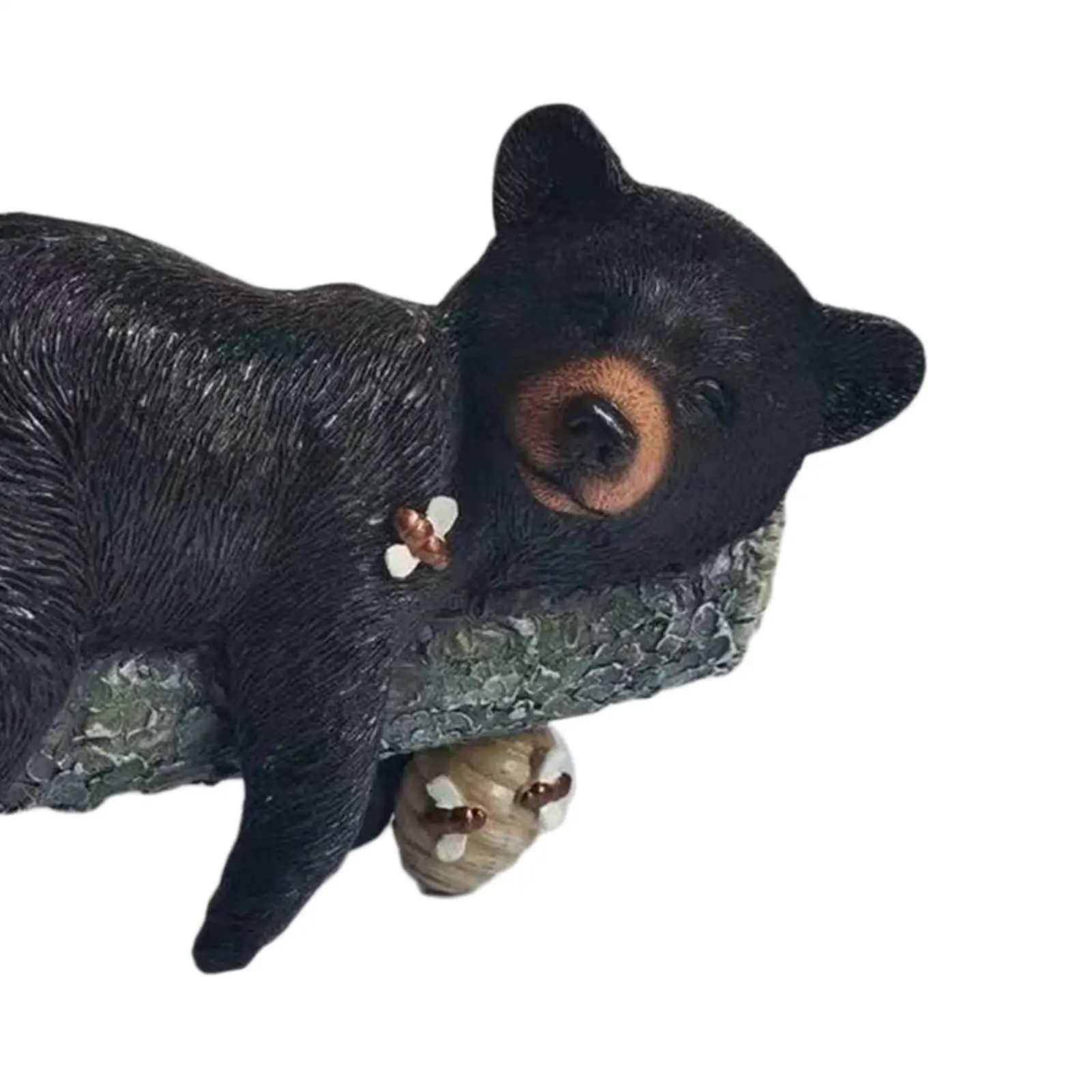 Sculpture d'ours de jardin, petite intensité extérieure, cour de jardin