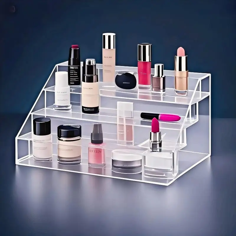 

Luxury high-capacity transparent storage rack Can display perfume cosmetics dolls figurine bedroon Display rack organizer