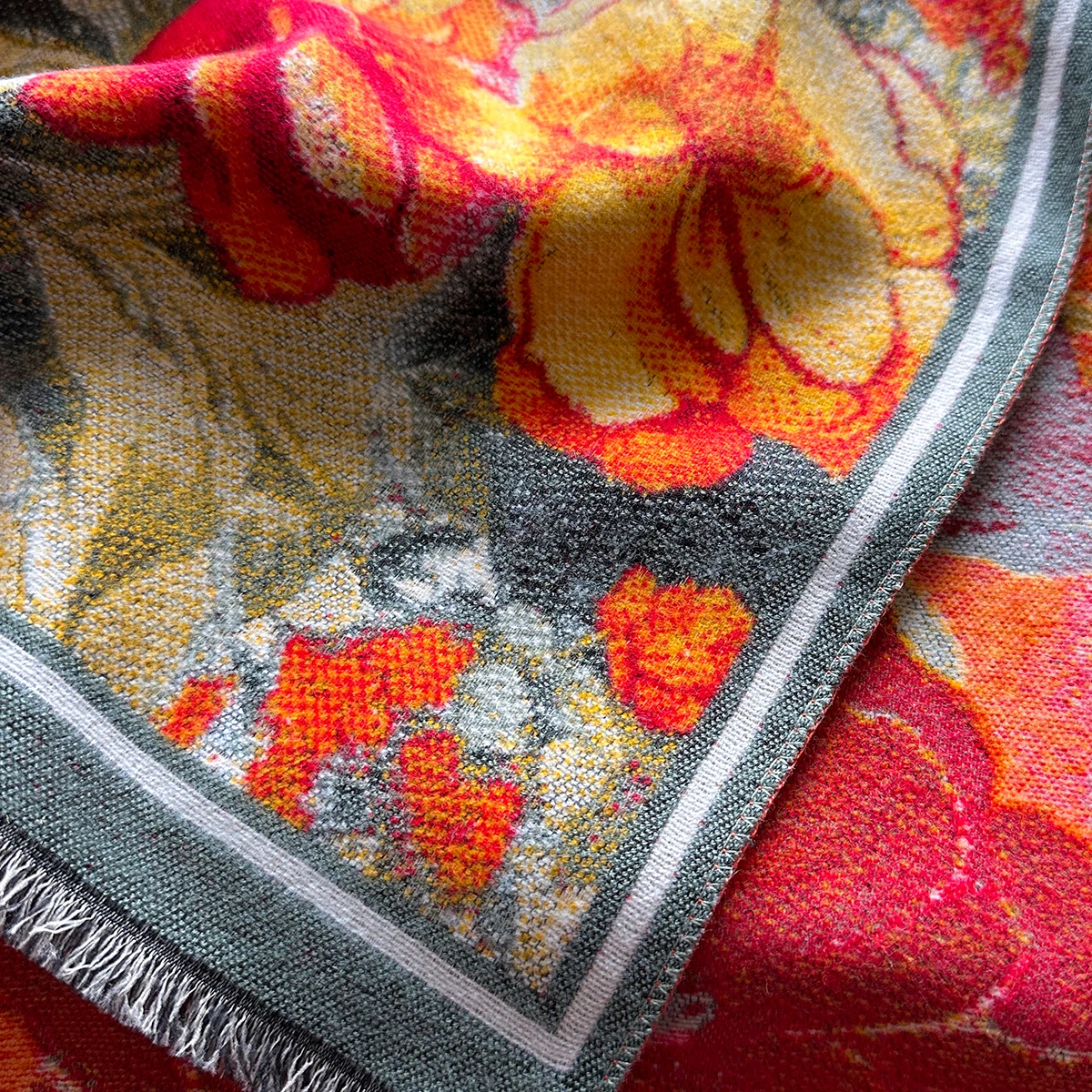 Luxury Warm Poncho Cashmere Winter Women Scarf Floral Jacquard Shawl Wraps Female Thick Pashmina Blanket Bufanda Travel Echarpe image 2