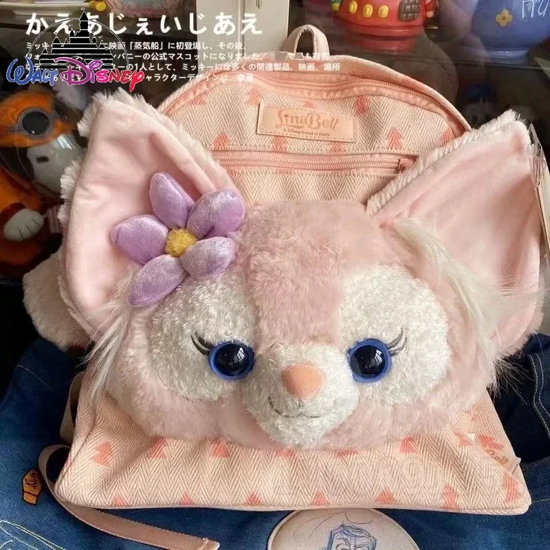 

Disney Lingna Belle New Doll Backpack Brand Original Ladies Backpack 3D Cartoon Girls Schoolbag Large Capacity High Quality