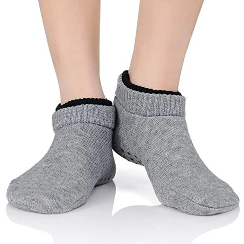 

Women fluffy Sock Christmas Winter Warm Sleeping Soft Female Plush Non Slip Grip Silicone Short Slipper Thermal Sock House Home