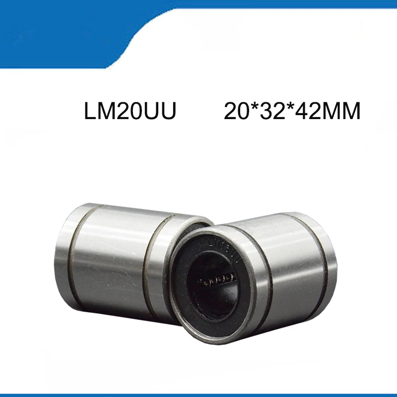 

High QualityCorrosion Resistielded Hot Sale Linear Bearing For Rod Bushing Linear Shaft Parts (5/10PCS)LM20UU 20*32*42MM