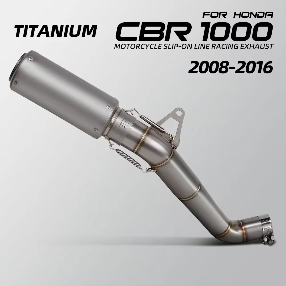 

Мотоциклетная надежная выхлопная труба для Honda CBR1000RR CBR1000 RR 2008-2016 лет, спортивный гоночный адаптер, средняя труба, соединительный глушитель