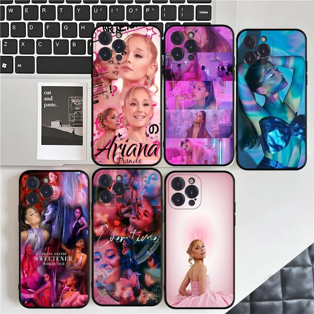 Singer Pop Star A-Ariana G-Grande Phone Case For IPhone 16 15 14 11 12 13 Mini Pro XS Max Cover 6 7 8 Plus X Funda Shell