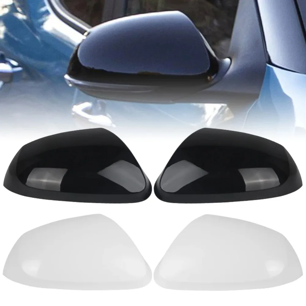 Rearview Mirror Cover For Hyundai i10 2013 2014 2015 2016 2017 2018 Gloss Black/Primed white Door Wing Mirror Cover Cap Lid