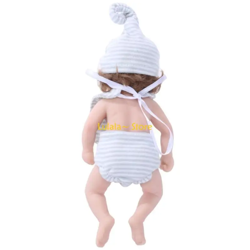 Y4QA Muñeca 6 pulgadas, muñeca cariñosa cuerpo completo silicona para niño, juguete juego para padres,