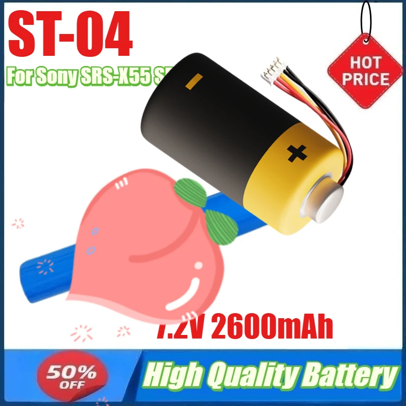 

7.2V 2600mAh ST-04 Battery for Sony SRS-X55 SRS-X77 SRS-BTX300 Wireless Bluetooth Audio Battery