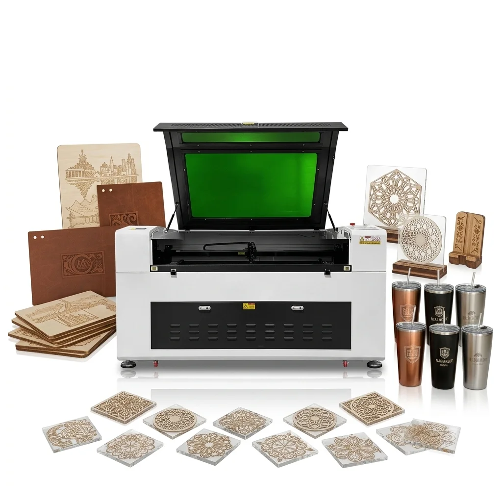 

KH-1390C High Quality 100W/130W/150W/200W/300W CO2 Laser Engraving Machine/Cutter Supports Lightburn for Wood Rubber MDF Paper