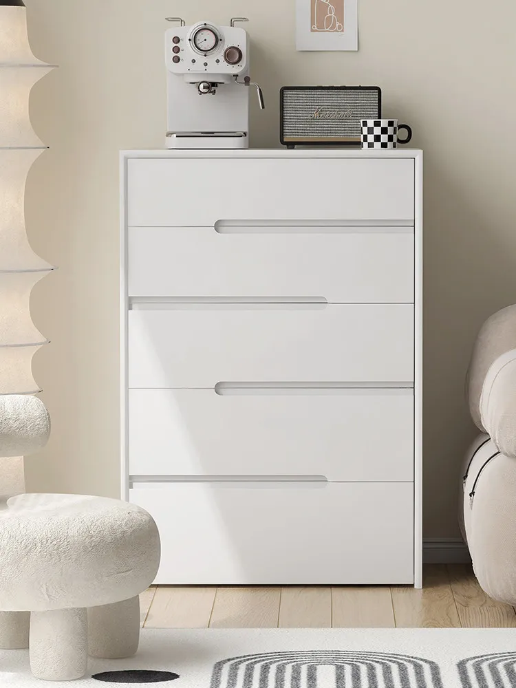 

Минималистичный, легкий люкс, кремовый стиль, белый цвет, комод, спальня, массив дерева, шкаф для хранения.