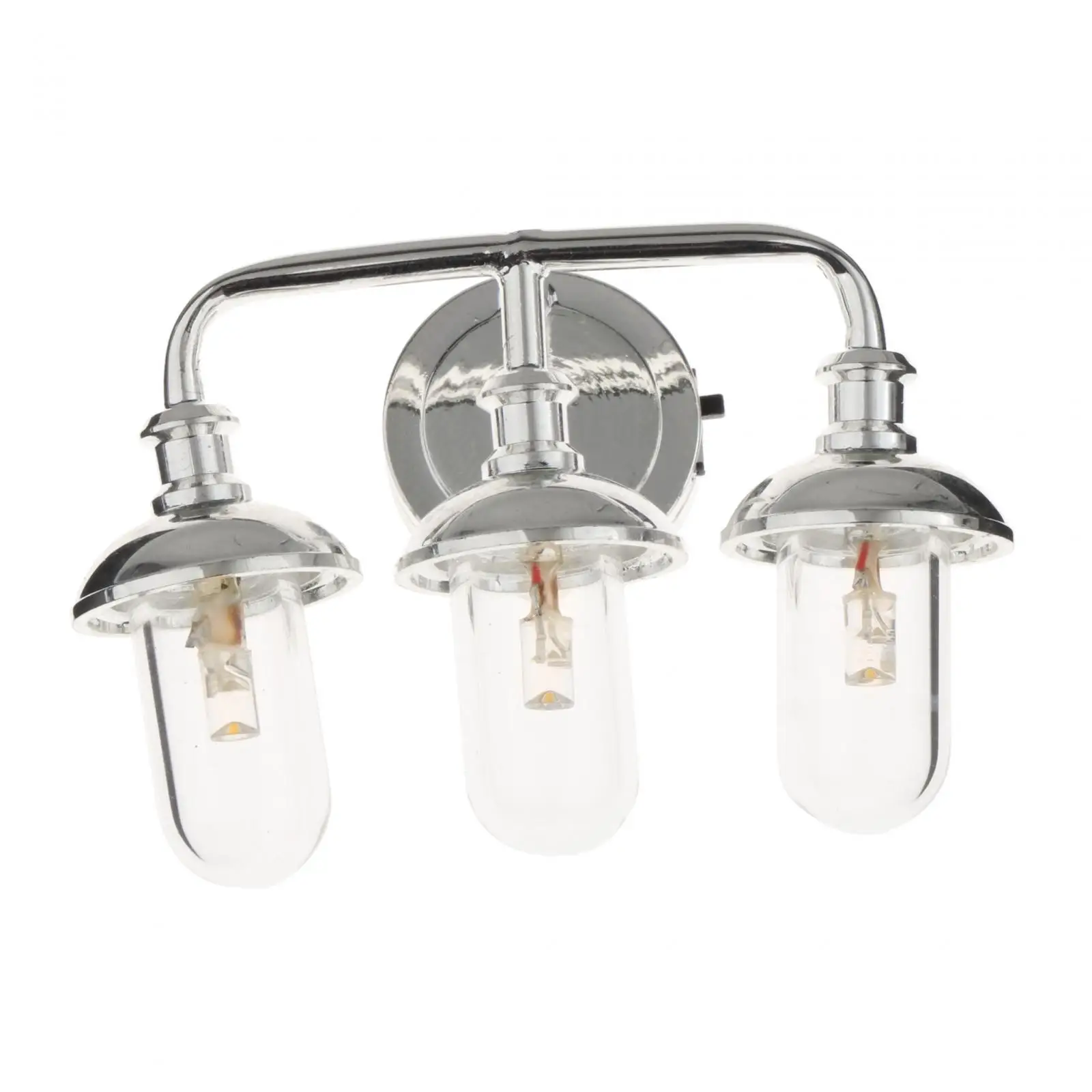 

1:12 Scale Dollhouse LED Wall Lamp Pretend Play for Home Kitchen Bedroom