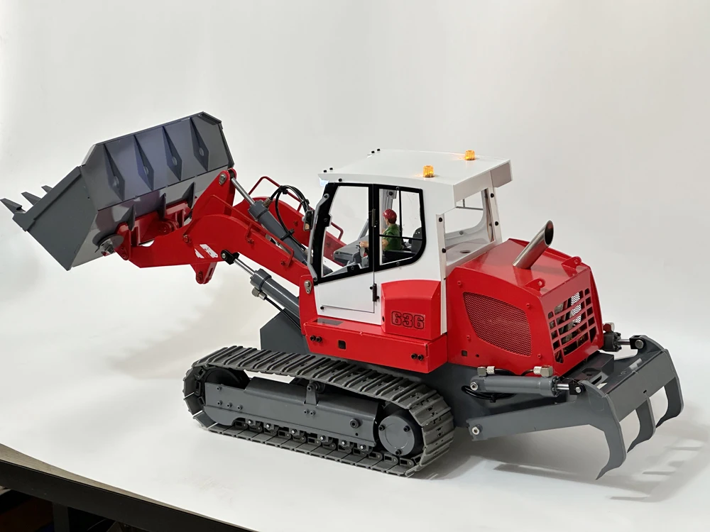 1/14 Scale RC Crawler Loader Model/Remote Control Dozer / Bulldozer Red