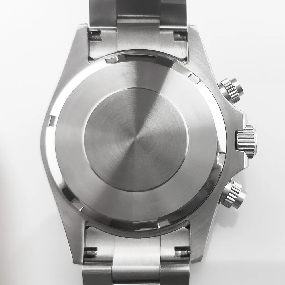 CUSTOM Logo 39mm Men's Watch Panda Chronograph VK63 Movement Waterproof Sapphire Crystal 316L Wristwatches