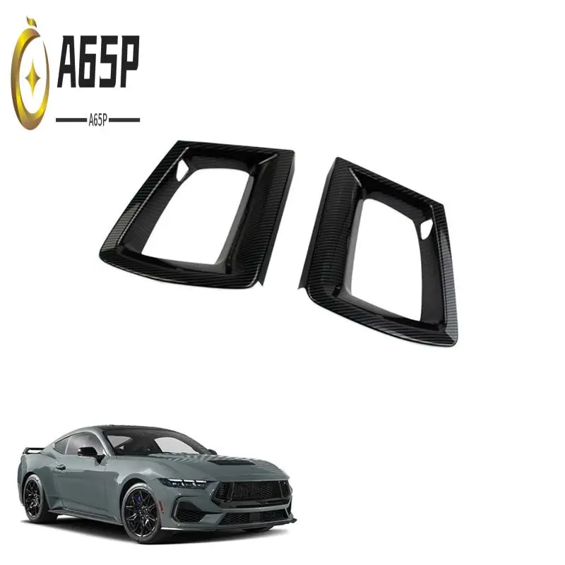 

A65P-Накладка на решетку переднего бампера для Ford Mustang 2024 GT/GT, аксессуары премиум-класса из углеродного волокна