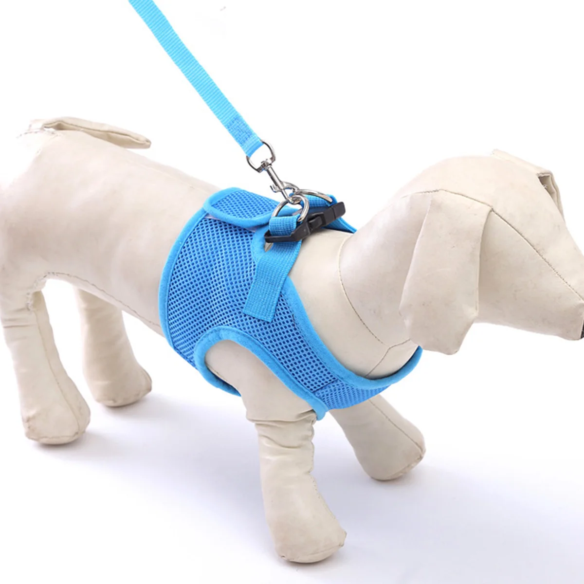 

Dog Harness Vest Breathable Mesh Lightweight Adjustable For Small Dogs Outdoor Walking Size S Pet Supplies