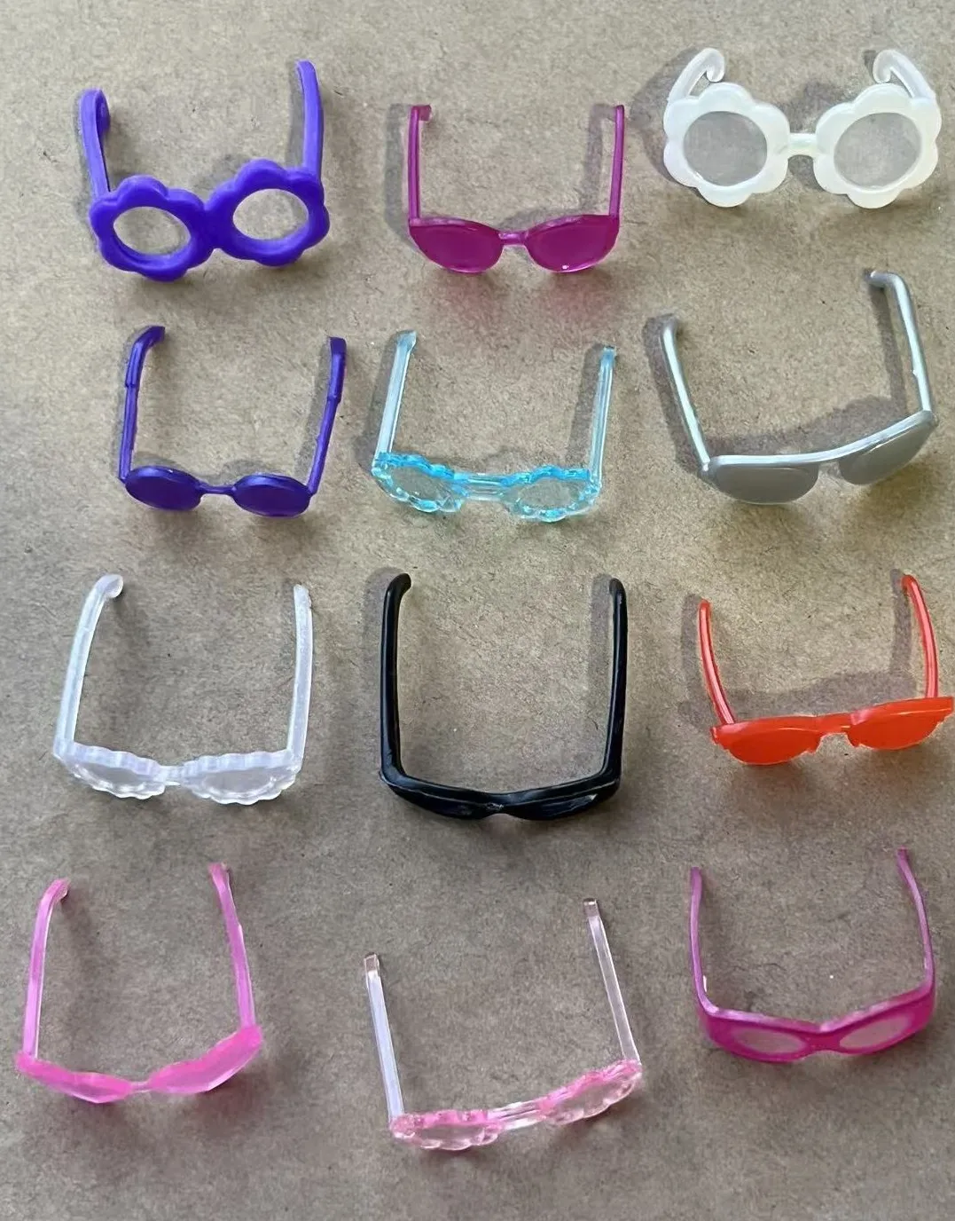 Candy Color 1/6 Doll Glasses Handrings DIY Doll Dressing Accessories Original Doll Decorations Part for Doll Making