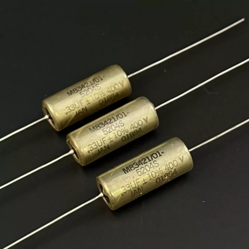 US Military Code JAN M83421/01 0.33UF 400V Copper Foot Fever Oil Immersed Capacitor