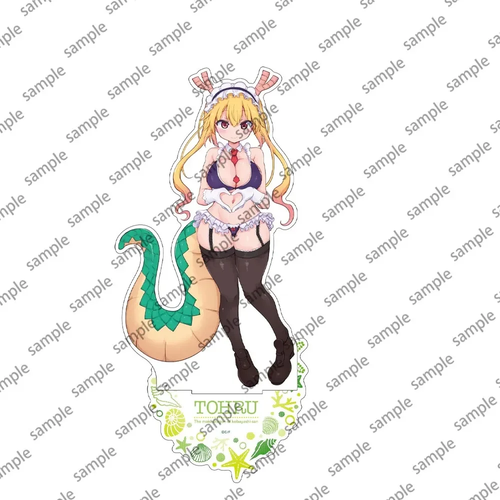 Anime Miss Tohru Kanna Acrylic Stand Plate Toy Kobayashi's Cartoon Dragon Figure DIY Desk  Maid S Decoration Accessories Gift - Image 4