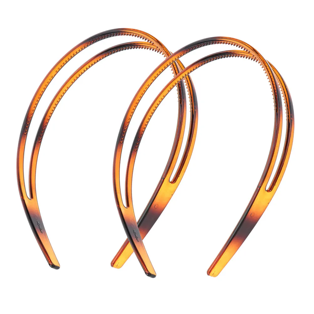 

2 шт. Нескользящие повязки на голову для женщин, двухслойные, с зубчиками, для фитнеса, спа-процедур, макияжа, свадьбы, выпускного, юбилея, торжественных мероприятий