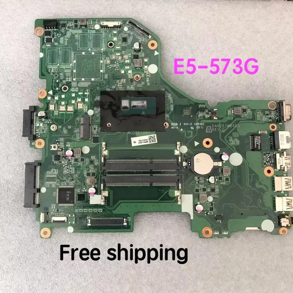 Suitable For Acer E5-573 E5-573G Laptop Motherboard DA0ZRTMB6D0 I5-5200U Mainboard 100% tested fully work