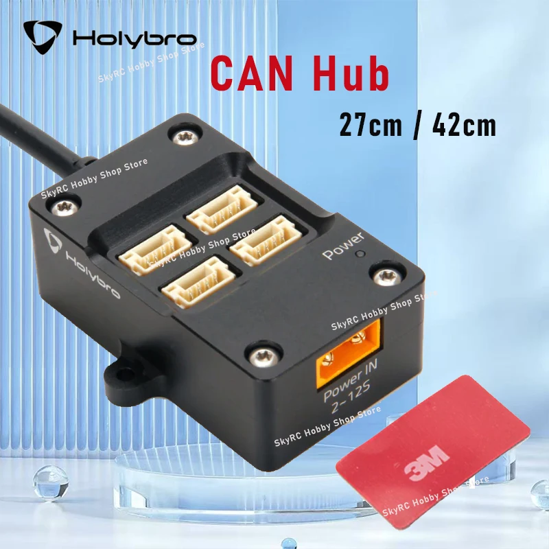 HolyBro CAN Hub 2-12S Powered Expansion Module 4-Port 5.2V/1A XT30 for RC FPV Flight Controller CAN Peripherals GPS ESC