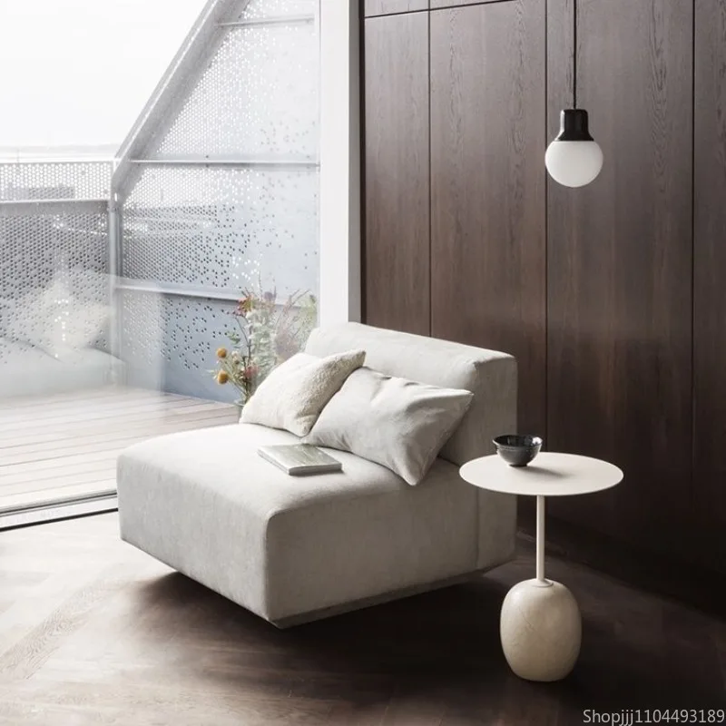 Contemporary Marble Side Table Modernist Organic Coffee Table Compact Round Balcony-to-Interior End Table Veined Stone & Steel - Image 6