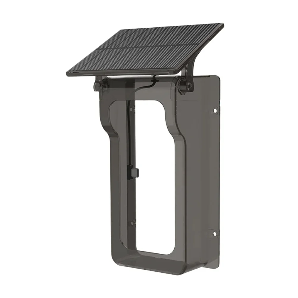 Plastic Doorbell Rain Cover Outdoor Solar Powered Waterproof Wireless Doorbell Protection Cover Transparent Black