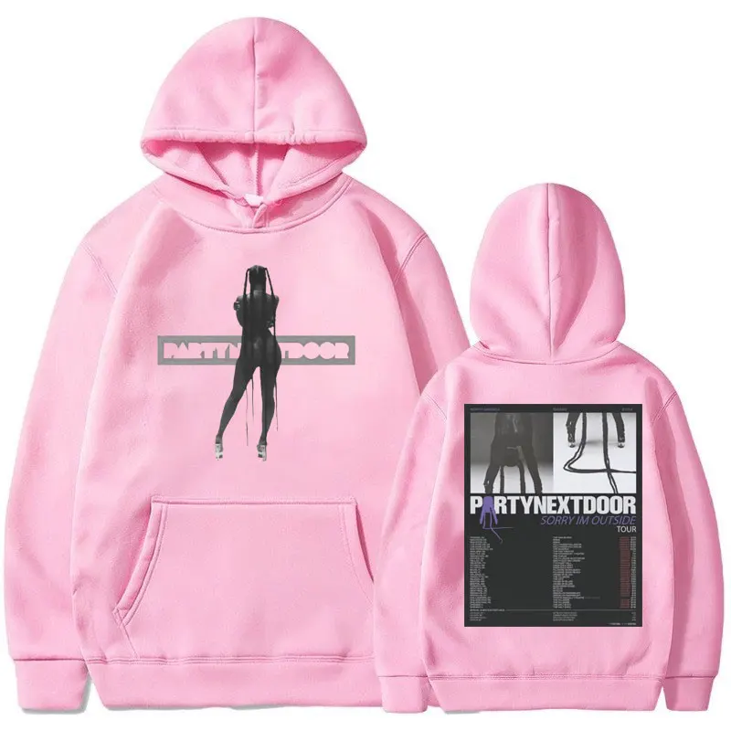 Partynextdoor „Sorry I'm Outside” Tour edycja limitowana Streetwear bluzy w stylu vintage mężczyźni kobiety Hip Hop Gothic nowość w bluzach