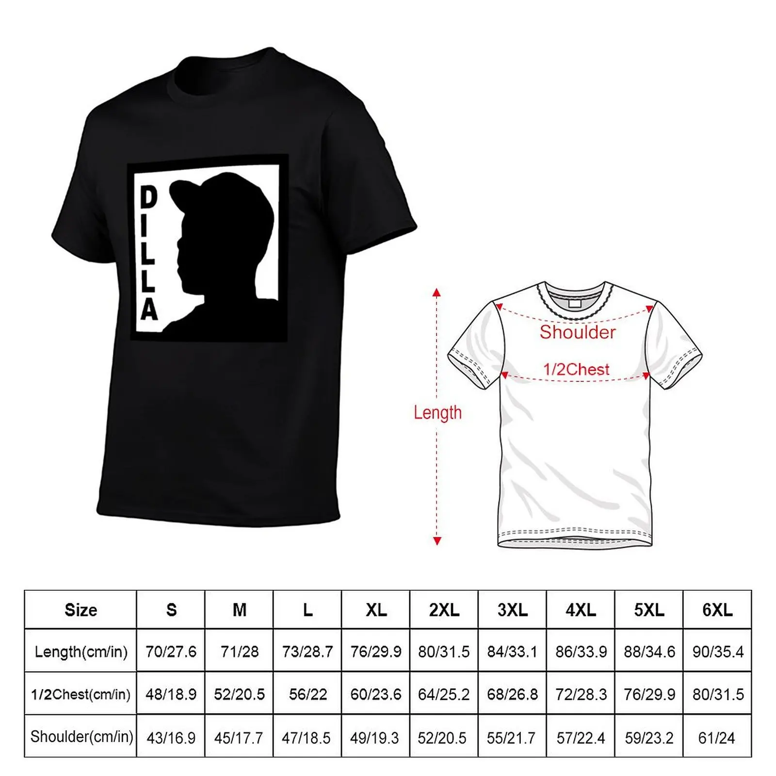 Dilla T-Shirt quick drying customs design your own summer shirt graphic t shirt vintage black t shirts for men